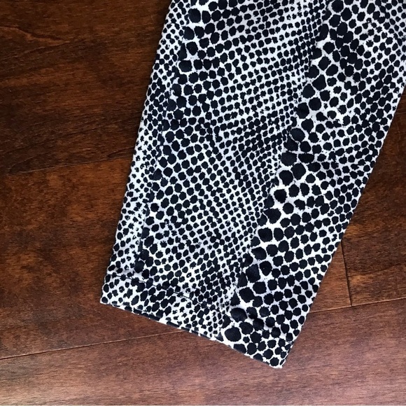 Gap Super Skinny Skimmer Khaki Navy and Snake Print Pants, Size 4 - Picture 4 of 10